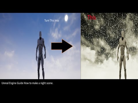 Unreal Engine 4 Guide how to make a night scene in ue4 #unrealengine # ...