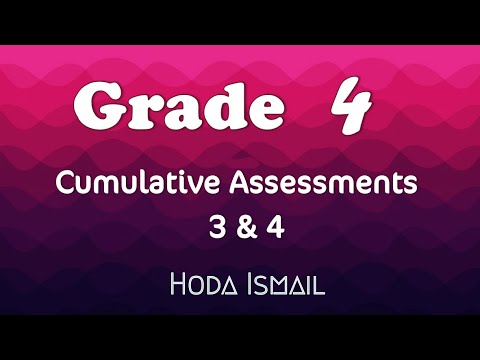 Math | Grade 4 - Cumulative Assessment 3&4 | First Term - YouTube