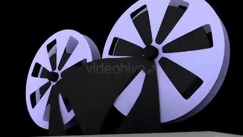 Old film camera logo animation