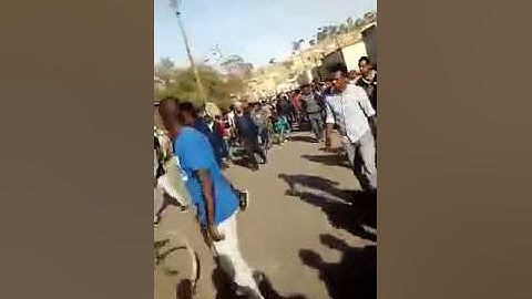 DEMONSTRATION Against the Dictator in Asmara Eritrea
