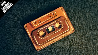 The Cassette leather card holder pattern tutorial