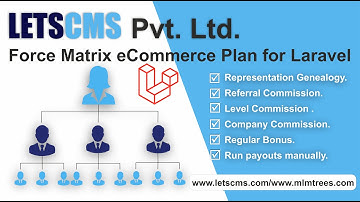 Force Matrix MLM Laravel Plan | Matrix MLM Plan | Software Development videos by Letscms Pvt. Ltd.