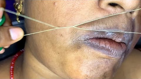 upper lips threading | upper lips hair removal  | @sonimakeover