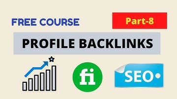 How to create Profile Backlinks Off Page SEO Tutorial Full Free Backlinks SEO Tutorials Part 8