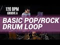 Basic pop  rock drum loop 120 bpm  the hybrid drummer