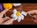 Woww.. 😇 Easy Crochet Tunisian Knitting Flower  Motif - Çok Kolay Tığ İşi Şahane Motif Örgü Modeli..