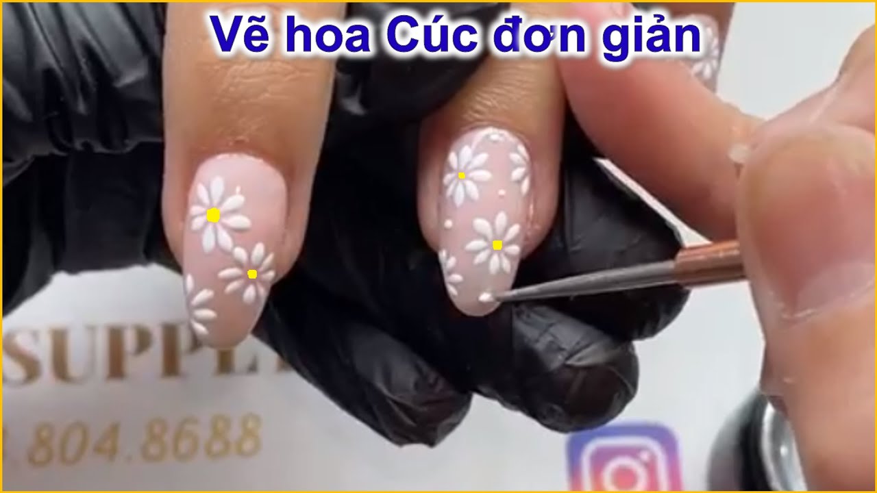 Mẹo vẽ hoa Cúc dễ, đẹp, dễ kiếm tiền | Christine Lam