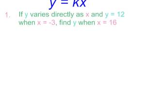 9-4A  Direct Variation