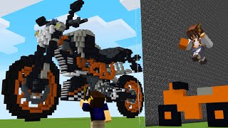 Trolei minha AMIGA com MOTO na BATALHA DE CONSTRUÇÃO do MINECRAFT