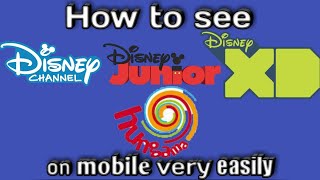 How to see all disney channels in mobile screenshot 1