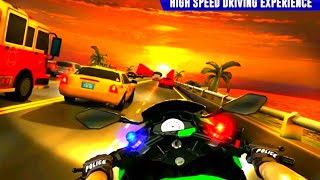 Police moto bike highway rider traffic racing game | Part #01 | Free android gameplay screenshot 5