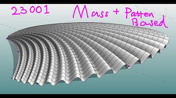 Revit Exercise 23001 - Mass w. Pattern Based Family Exercise