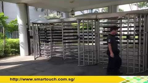 BCA EPSS Project :  Biometirc Fingerprint Device connect with tripod / turnstile installation demo