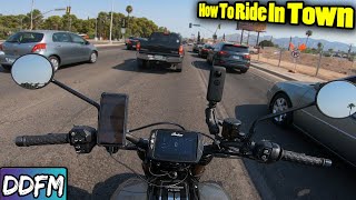 How To Ride A Motorcycle In Town & SURVIVE