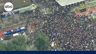Chaos erupts in New York City's Union Square after promise of free PlayStations