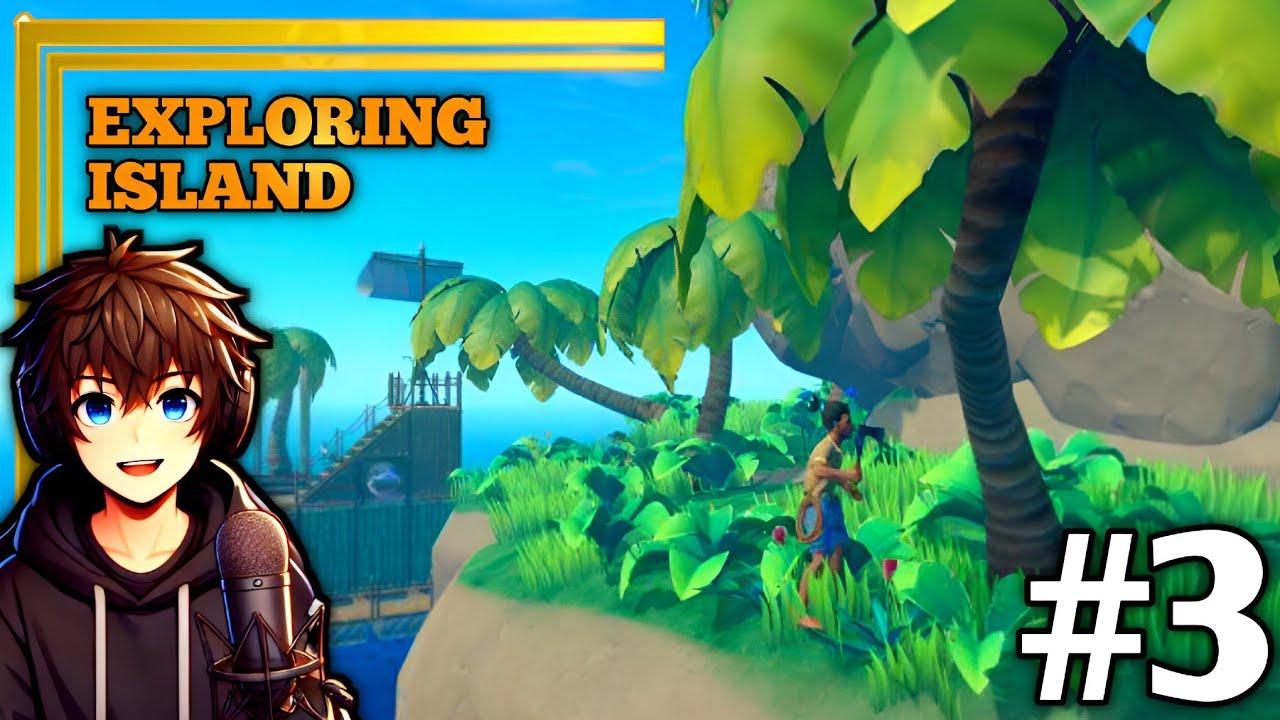 Exploring a Mysterious Island - Raft Survival Gameplay #3 - YouTube