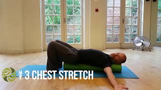 Relax Chest & Shoulders
4 simple exercises I use to help my clients relax through their chest and shoulders using the foam roller
# 1 Scapular Squeeze
# 2 Pullover
# 3 Chicken Wing
# 4 Chest Stretch Relax Chest & Shoulders