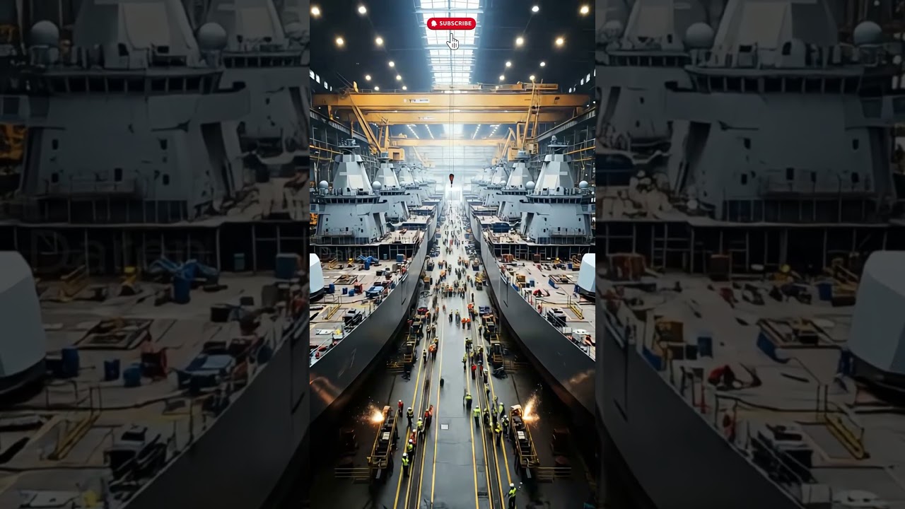 Inside the World’s Largest Warship Factory ⚙️🚢 | How Giant Naval Ships Are Built