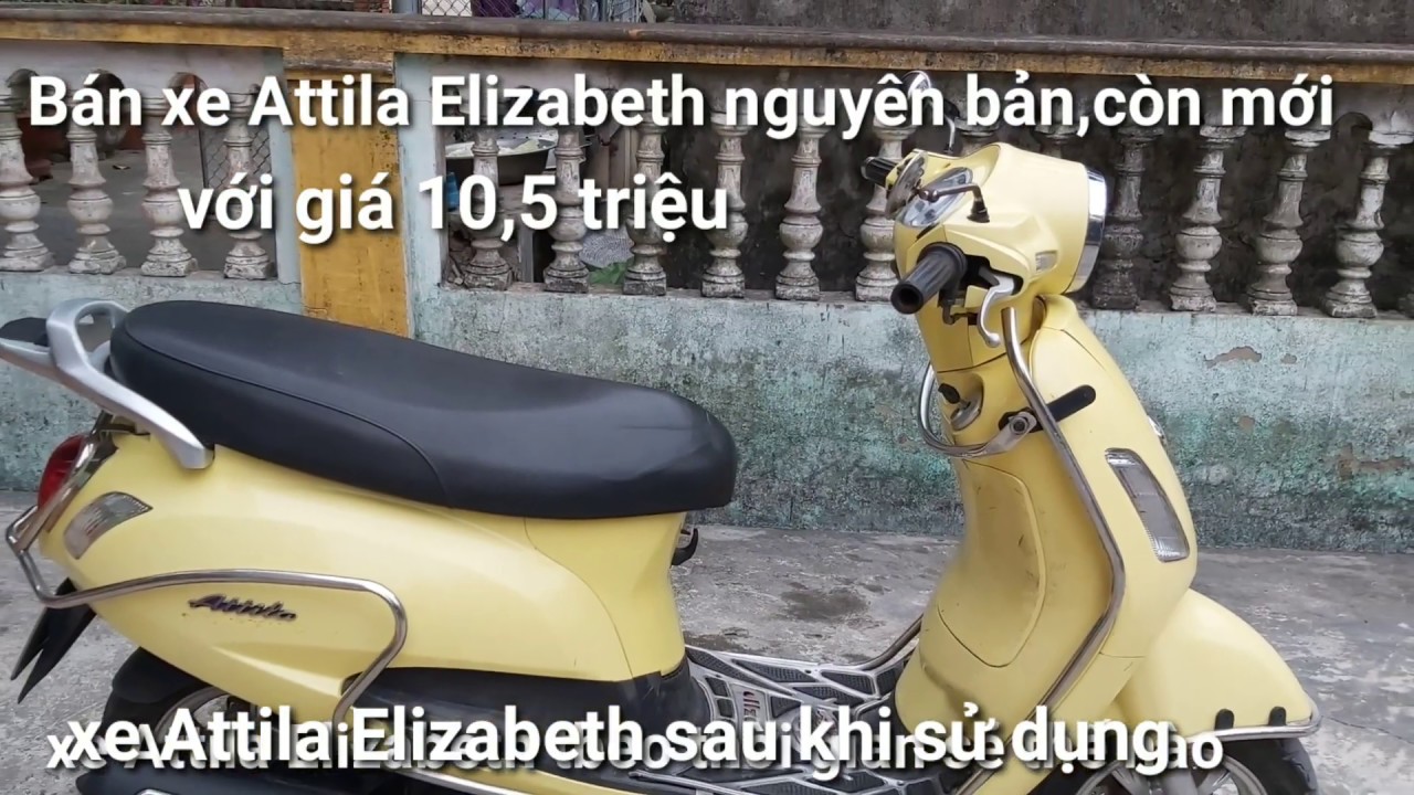 Sơn xe Attila Elizabeth màu trắng zin cực đẹp  SƠN XE MÁY ĐẸP