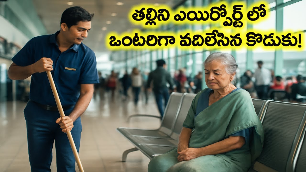 తల్లిని ఎయిర్పోర్ట్ లో వదిలి విదేశాలకు వెళ్లిన కొడుకు తల్లికి కోట్ల ఆస్తి వచ్చింది అని తిరిగివస్తే