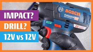 IMPACT vs DRILL  Impact Driver Bosch GDR 12V110 vs Drill Screw Driver Bosch GSR 12V35 FC