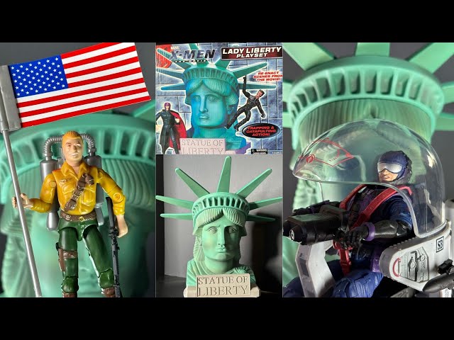 G.I. Joe Classified and RAH Diorama with the 2000 X-Men Lady
