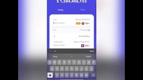 How to buy DVK via justswap within the Klever wallet