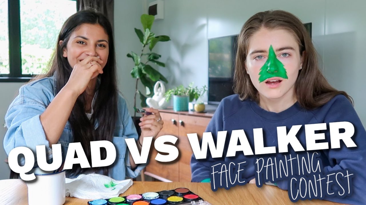 QUADRIPLEGIC VS WALKER // Face painting contest *dramatic*