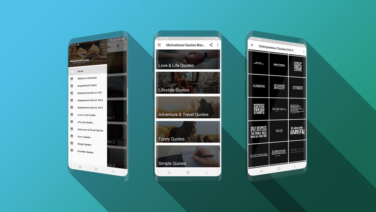 Motivational Quotes and Captions Black Wallpapers Free Android App on Google Play Store