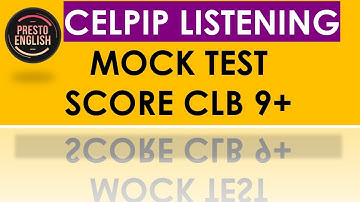 NEW 2025 CELPIP Listening Mock Test with Answers by Presto English