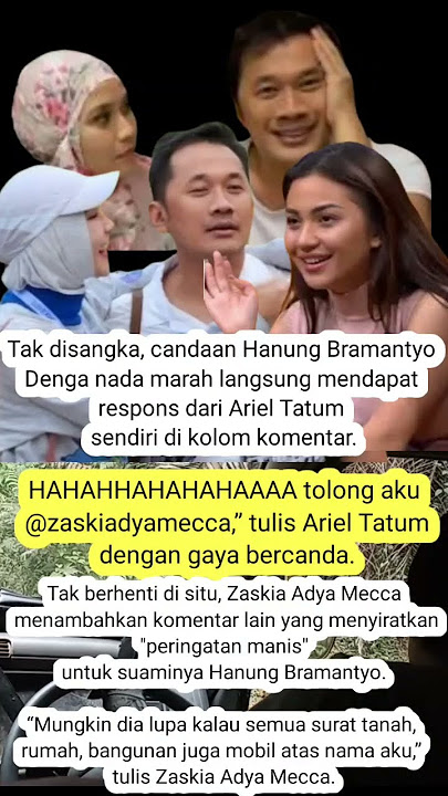 Hunang lupa surat tanah rumah mobil atas nama Zaskia Adya