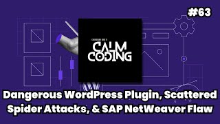 Episode #63: Dangerous WordPress Plugin, Scattered Spider Attacks, & SAP NetWeaver Flaw