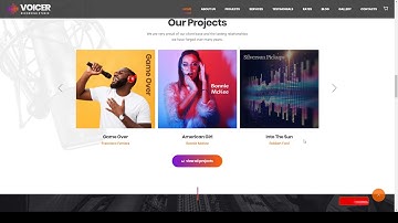 Voicer - Recording Studio WordPress Theme recording musician Easy Create Website