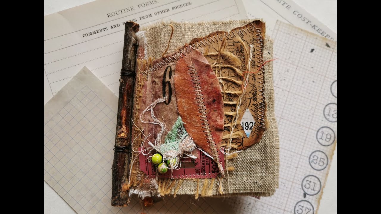 Eco Dye Rag Book Flip Through 1 - YouTube