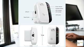 Review  Wifi Extender Wifi Signal Booster Up To 5000sqft And 55 Devices