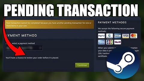 HOW TO FIX STEAM PENDING TRANSACTION ERROR! (BEST METHOD) 2024