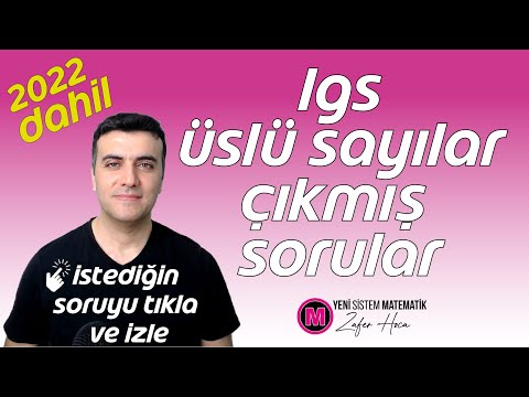 LGS de Üslü Sayılardan Tüm Çıkmış Sorular 2022 Dahil