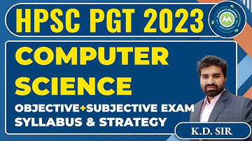 HPSC Computer Science Objective and Subjective Exam Strategy By K.D Sir Achievers..