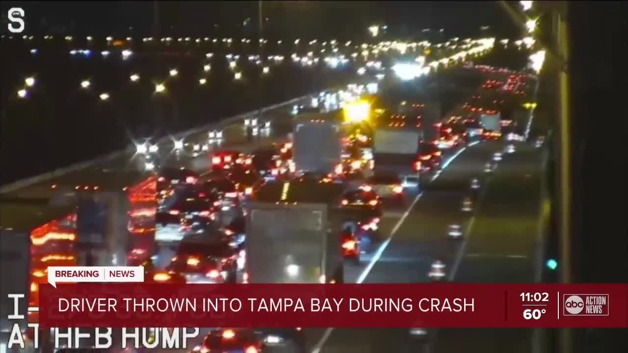 FHP: Driver thrown into Tampa Bay after multi-vehicle crash on Howard ...