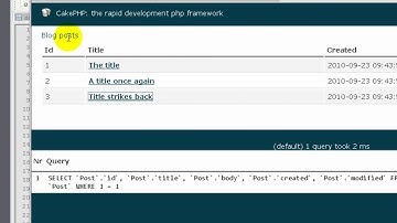 Cakephp Tutorial 10 - Blog tutorial part 10 ENG