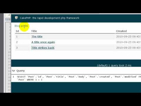 Cakephp Tutorial 10 - Blog tutorial part 10 ENG