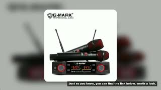 Wireless Microphon G-MARK EW100 Professional UHF Karaoke Handheld Mic Frequency Adjustable 50M For P