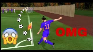 How to score directly from corner kick in dls17,18.. screenshot 4