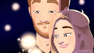 'Finally.' - PewDiePie & Marzia Wedding // SPEEDPAINT