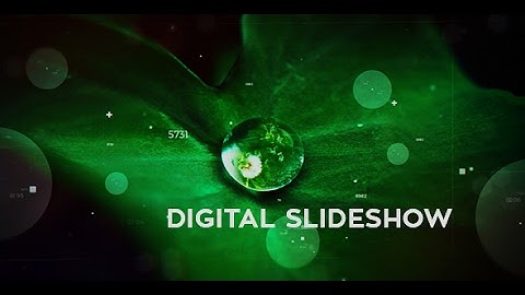 Digital Parallax Slideshow | After Effects Template | Video Displays