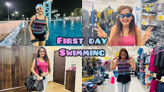 Bindass Kavya Ke Swimming Classes Ka First Day Deep Water me Jump Kiya Sports Wear Shopping
