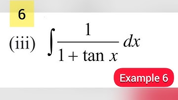 Integrals example 6 | Example 6 class 12 maths ch 7 | example 6 integrals class 12