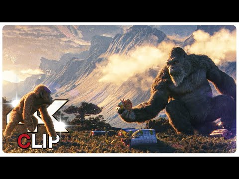 Kong &amp; Suko Eating Lunch Together Scene | GODZILLA X KONG THE NEW EMPIRE (NEW 2024) Movie CLIP 4K