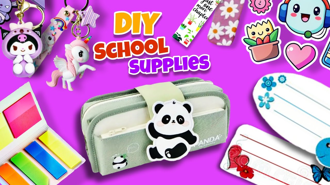 DIY 14 Back to SCHOOL Supplies | Easy and Useful School Hacks for ...