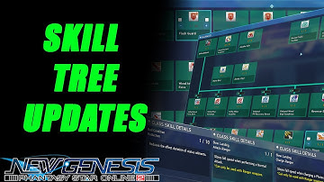 PSO2:NGS All Classes Skill Tree Updates